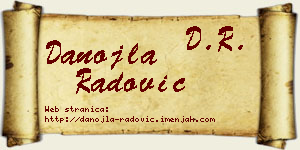 Danojla Radović vizit kartica